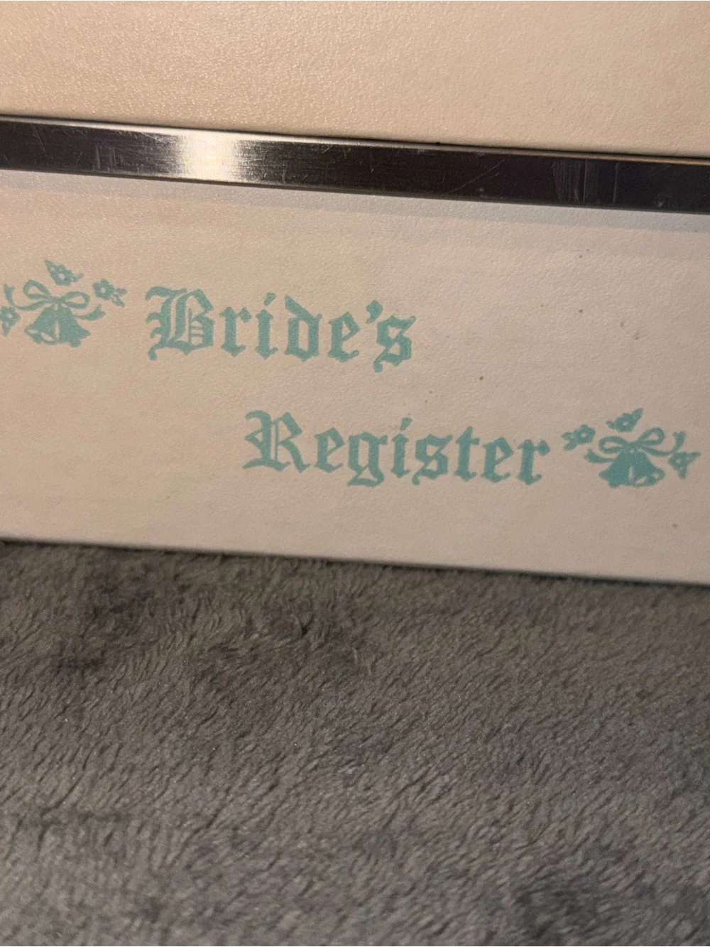 Vintage Brides Register The Brides File Box Wedding Original Dividers Papers